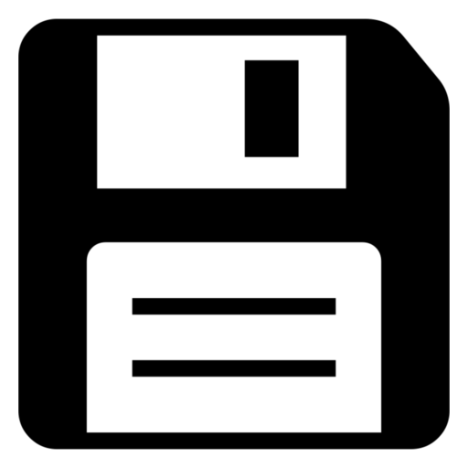 Floppy Disk as drawn by Noto Emoji in 17.0