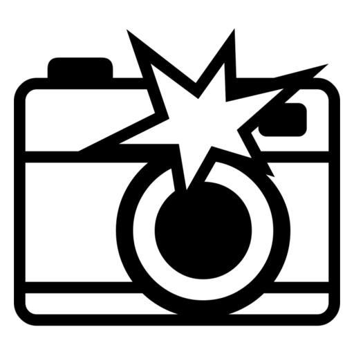 Camera with Flash as drawn by Noto Emoji in 17.0