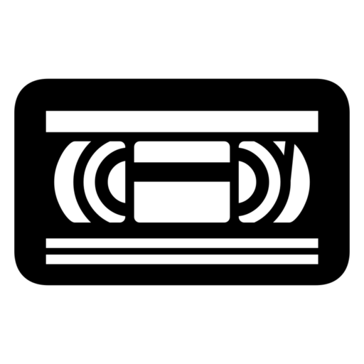 Videocassette as drawn by Noto Emoji in 17.0