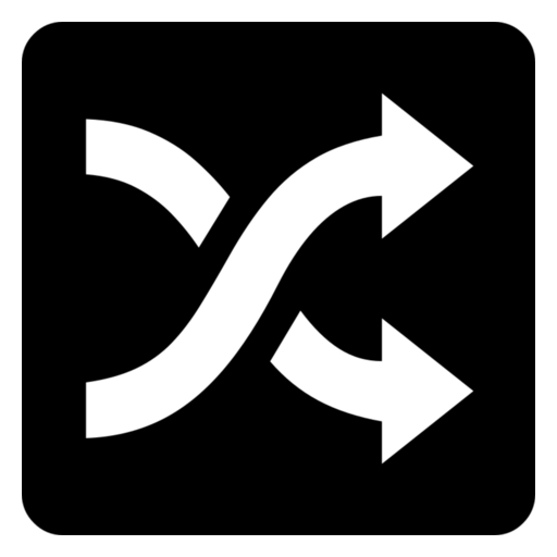 Shuffle Tracks Button as drawn by Noto Emoji in 17.0