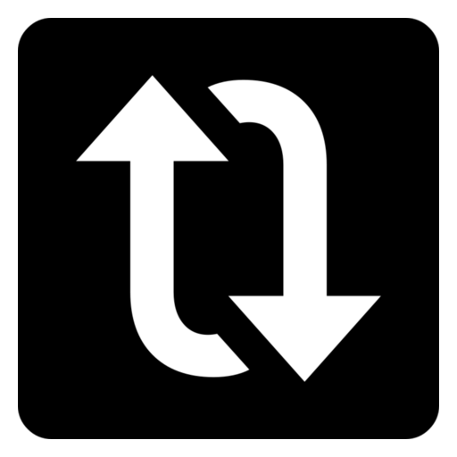 Clockwise Vertical Arrows as drawn by Noto Emoji in 17.0