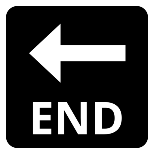 END Arrow as drawn by Noto Emoji in 17.0
