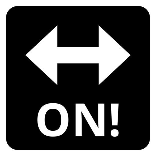 ON! Arrow as drawn by Noto Emoji in 17.0