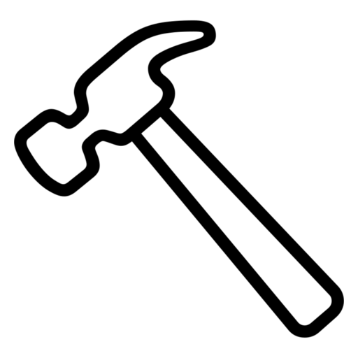 Hammer as drawn by Noto Emoji in 17.0