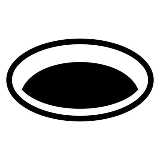 Hole as drawn by Noto Emoji in 17.0