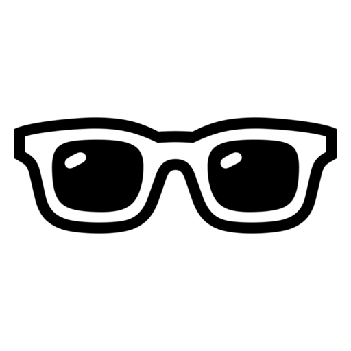 Sunglasses as drawn by Noto Emoji in 17.0