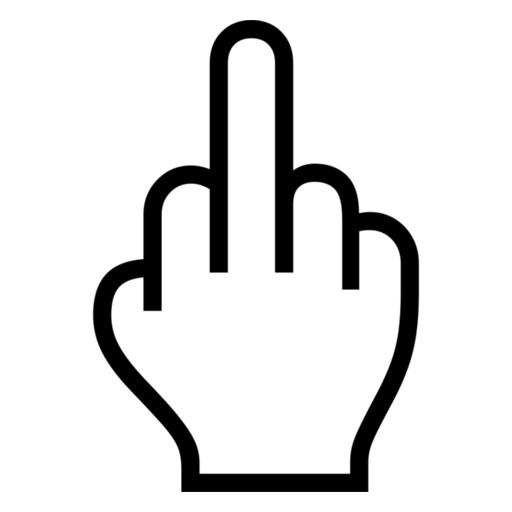 Middle Finger: Dark Skin Tone as drawn by Noto Emoji in 17.0
