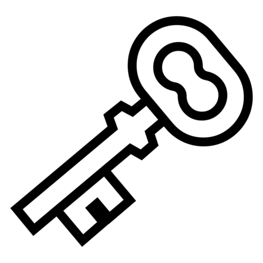 Old Key as drawn by Noto Emoji in 17.0