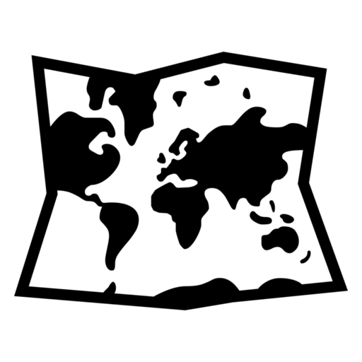 World Map as drawn by Noto Emoji in 17.0