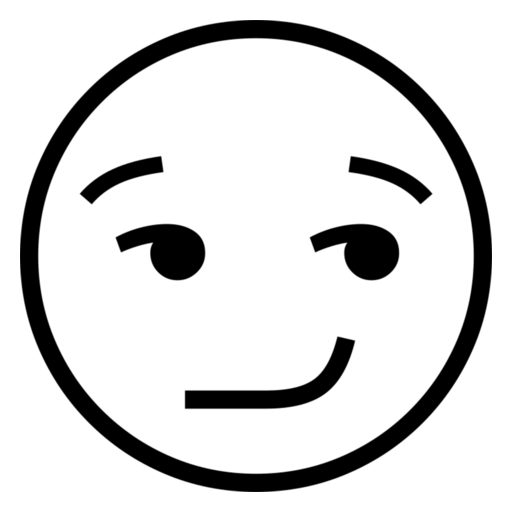 Smirking Face as drawn by Noto Emoji in 17.0