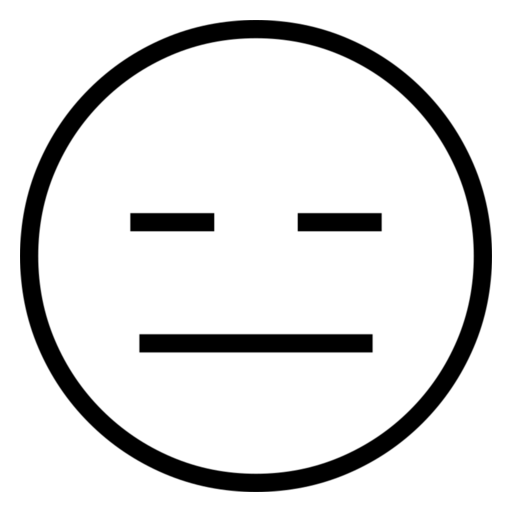 無表情 as drawn by Noto Emoji in 17.0