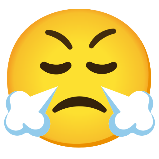 Face with Steam From Nose, the design in this release
