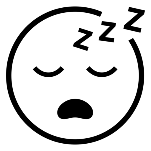 Sleeping Face as drawn by Noto Emoji in 17.0