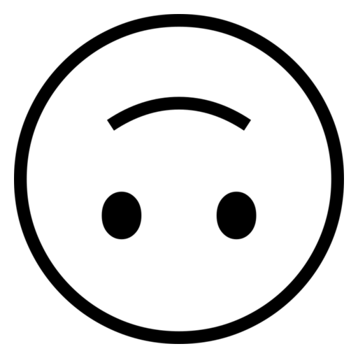 Upside-Down Face as drawn by Noto Emoji in 17.0
