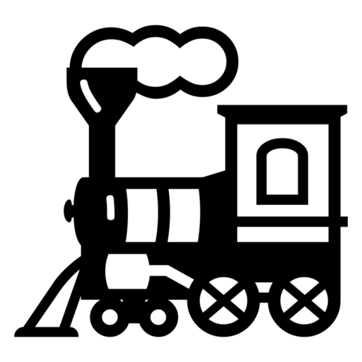 Locomotiva as drawn by Noto Emoji in 17.0