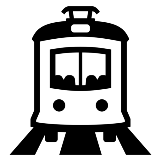 Tram as drawn by Noto Emoji in 17.0