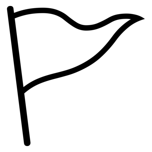 Triangular Flag as drawn by Noto Emoji in 17.0
