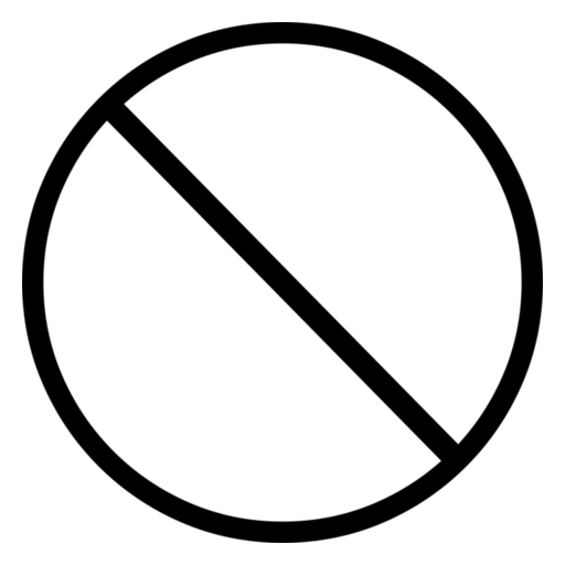 Prohibited as drawn by Noto Emoji in 17.0
