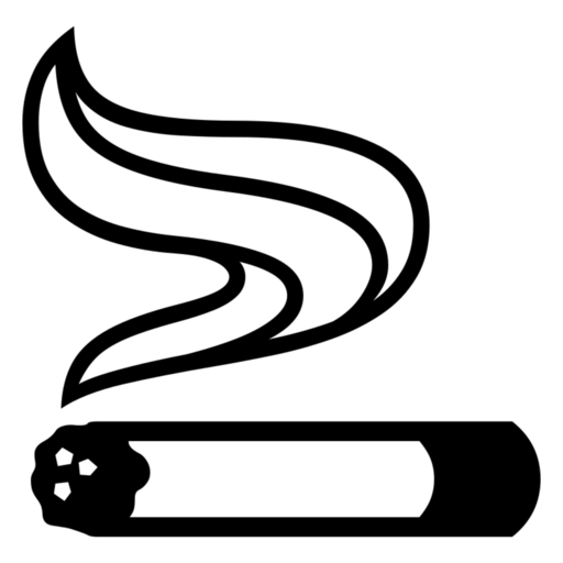 Cigarette as drawn by Noto Emoji in 17.0