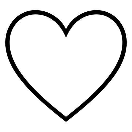 White Heart as drawn by Noto Emoji in 17.0