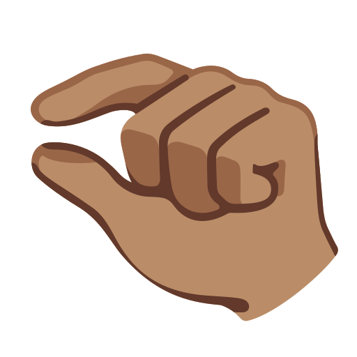 Pinching Hand: Medium Skin Tone, the design in this release
