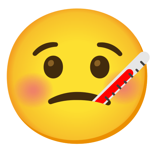 Face with Thermometer, the design in this release