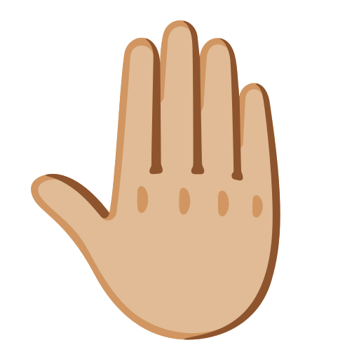 Raised Back of Hand: Medium-Light Skin Tone, the design in this release