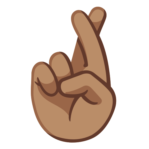 Crossed Fingers: Medium Skin Tone, the design in this release