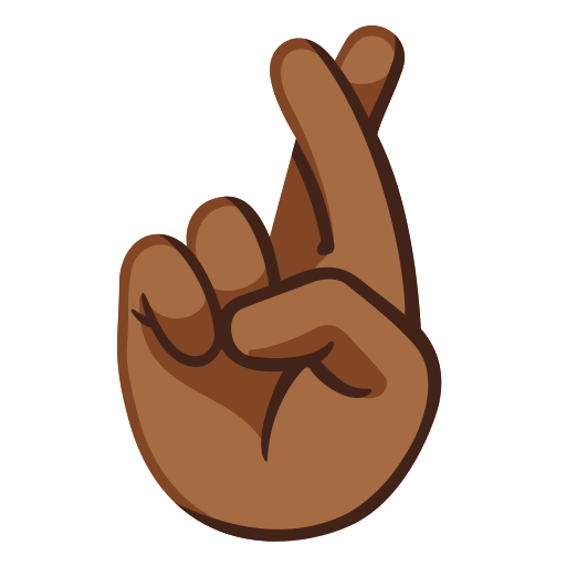 Crossed Fingers: Medium-Dark Skin Tone, the design in this release
