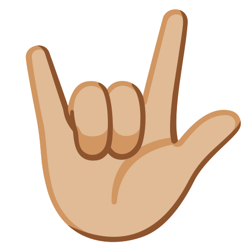 Love-You Gesture: Medium-Light Skin Tone, the design in this release