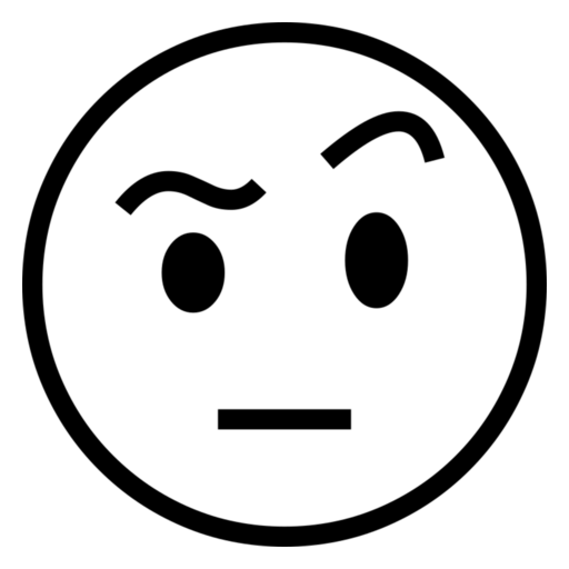 Face with Raised Eyebrow as drawn by Noto Emoji in 17.0