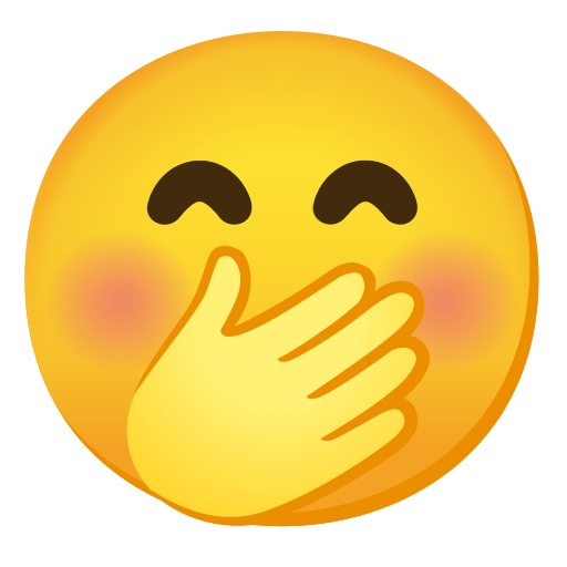 Face with Hand Over Mouth, the design in this release