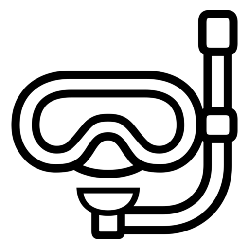 Diving Mask as drawn by Noto Emoji in 17.0