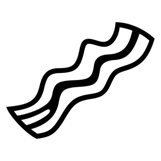 Bacon as drawn by Noto Emoji in 17.0