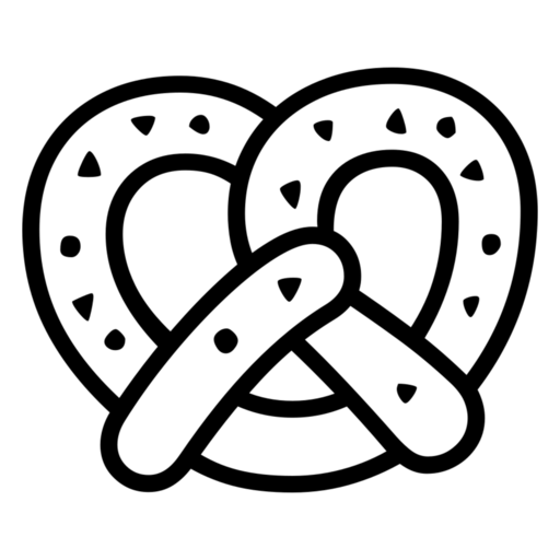 Pretzel as drawn by Noto Emoji in 17.0