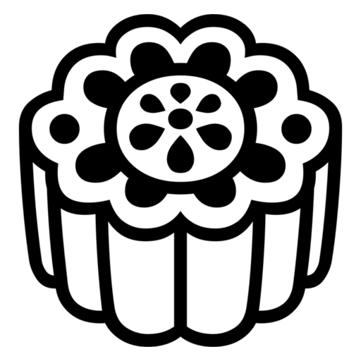 Moon Cake as drawn by Noto Emoji in 17.0