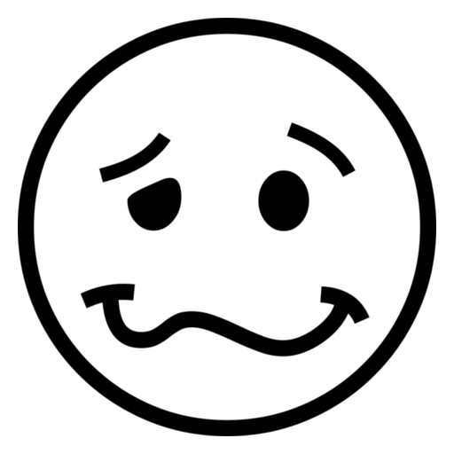 Woozy Face as drawn by Noto Emoji in 17.0