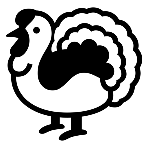Turkey as drawn by Noto Emoji in 17.0