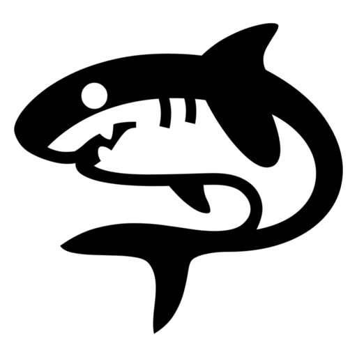 Shark as drawn by Noto Emoji in 17.0