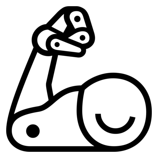 Mechanical Arm as drawn by Noto Emoji in 17.0