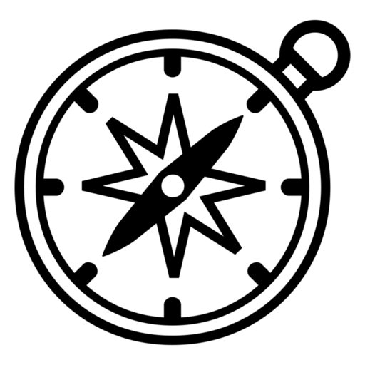 Compass as drawn by Noto Emoji in 17.0