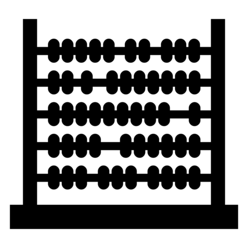 Abacus as drawn by Noto Emoji in 17.0