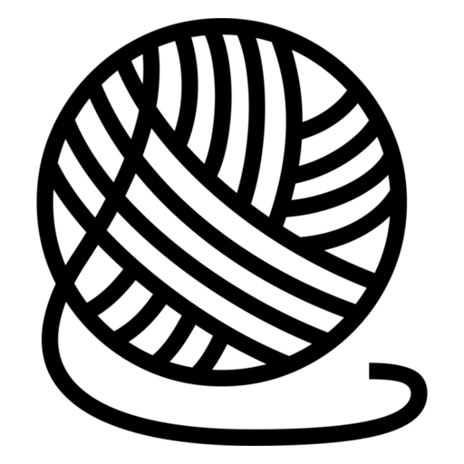 Yarn as drawn by Noto Emoji in 17.0