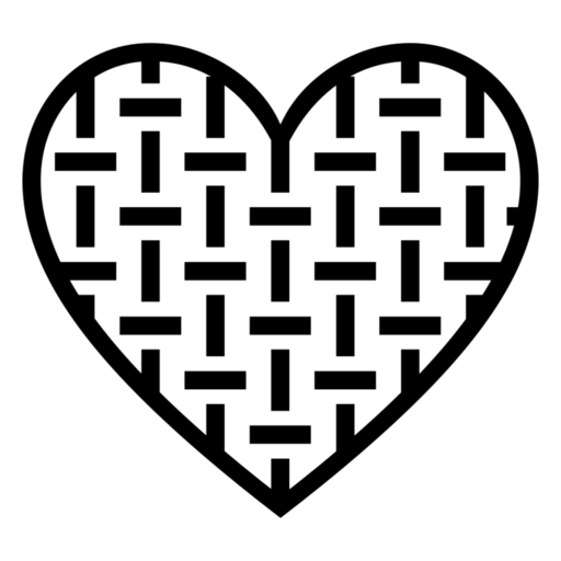 Grey Heart as drawn by Noto Emoji in 17.0