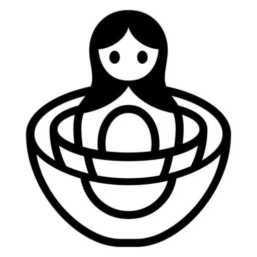 Nesting Dolls as drawn by Noto Emoji in 17.0