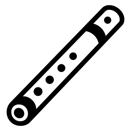 Flute as drawn by Noto Emoji in 17.0
