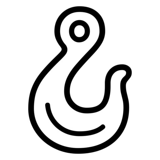 Haken as drawn by Noto Emoji in 17.0