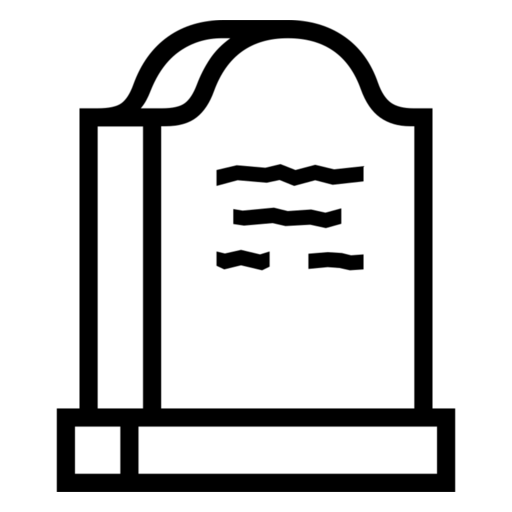 Headstone as drawn by Noto Emoji in 17.0