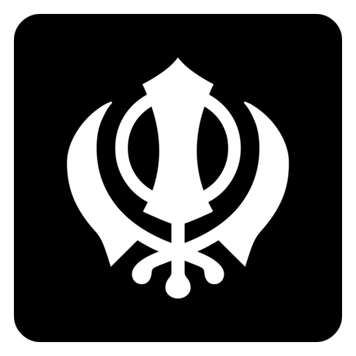 Khanda as drawn by Noto Emoji in 17.0