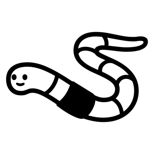 Worm as drawn by Noto Emoji in 17.0